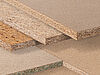 Various raw chipboards