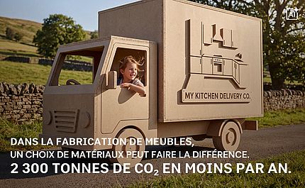 Un enfant dans un camion (image générée par IA)