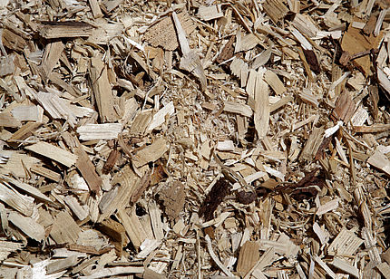 Shredded recycled wood Shredded recycled wood