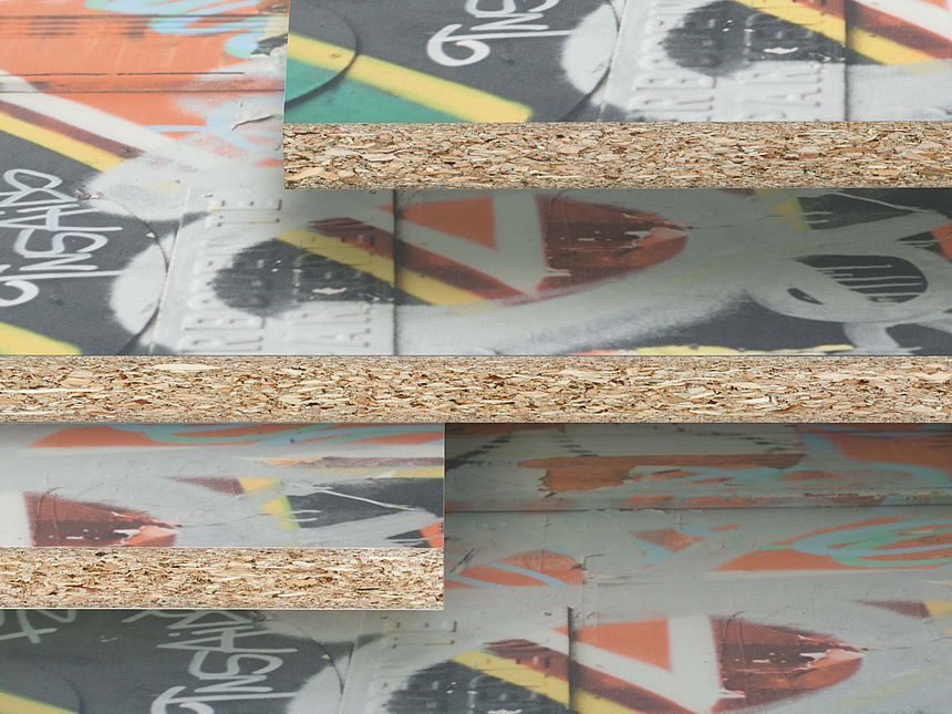DecoBoard - as individual as your creativity Decoboard Invidividual - P2 core material direct melamine faced with an individual decor