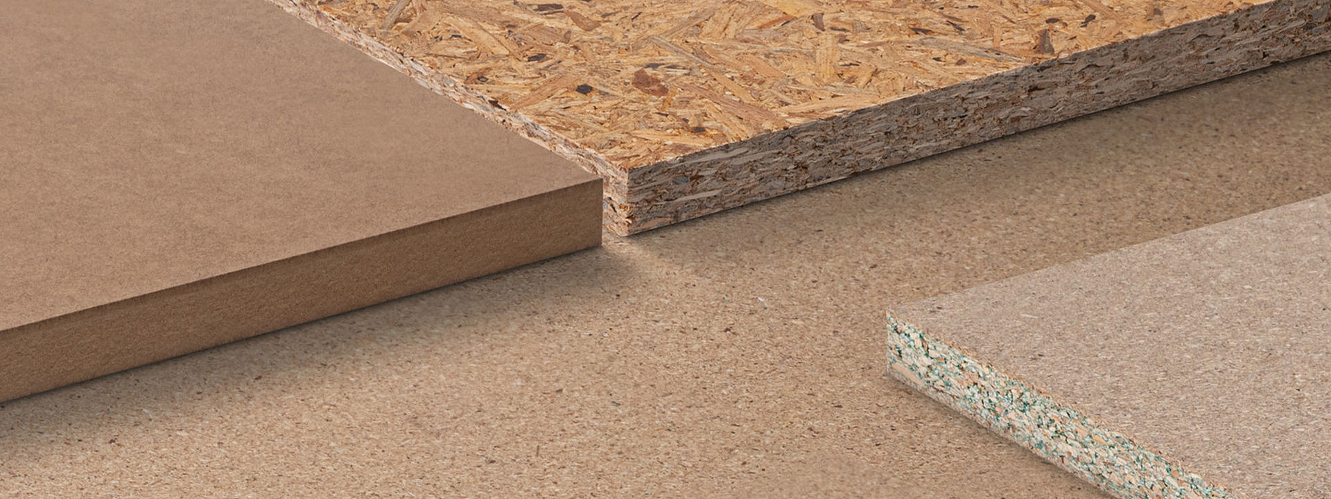 [Translate to (All markets) Czech:] Różne materiały drewnopochodne obok siebie