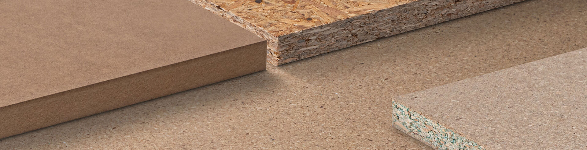 Different raw boards next to each other Different raw boards next to each other