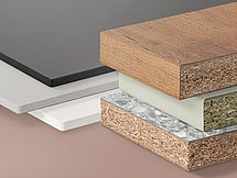 Stack of worktops with different decors Stack of worktops with different decors