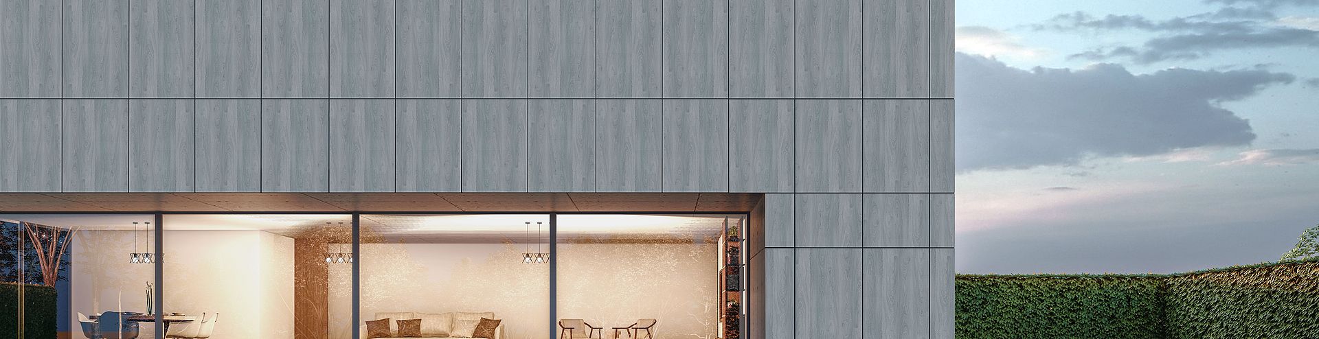 wetterfeste HPL Fassadeplatten von Pfleiderer