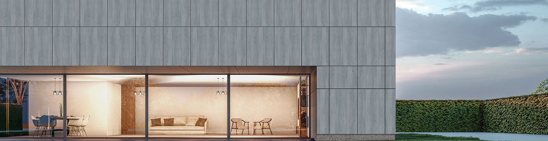 Edificio residenziale con facciata in legno chiaro pannelli-per-facciate-pfleiderer