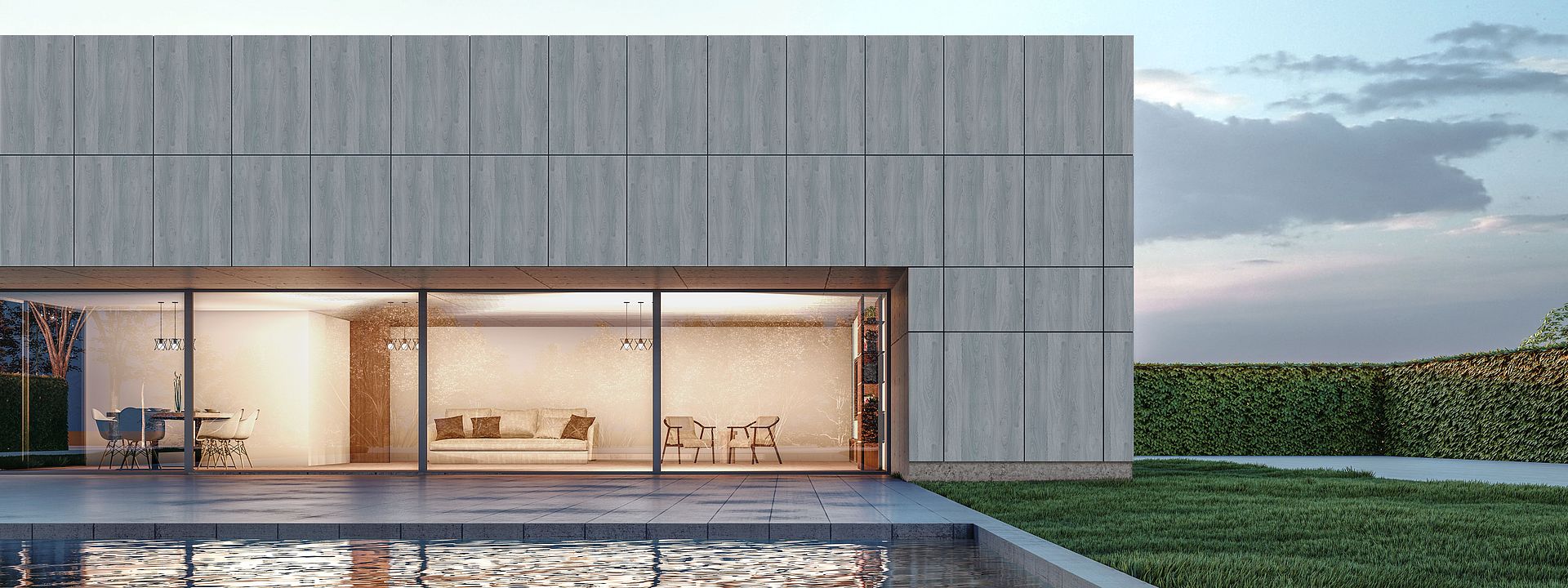 wetterfeste HPL Fassadeplatten von Pfleiderer