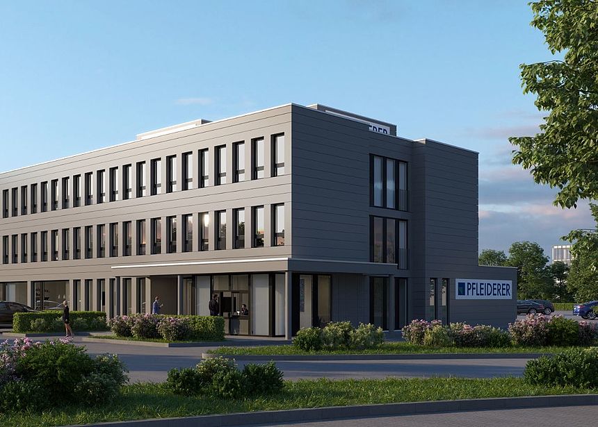 Arnsberg erhält ein neues Bürogebäude as Bürogebäude sieht von außen bereits sehr modern aus.