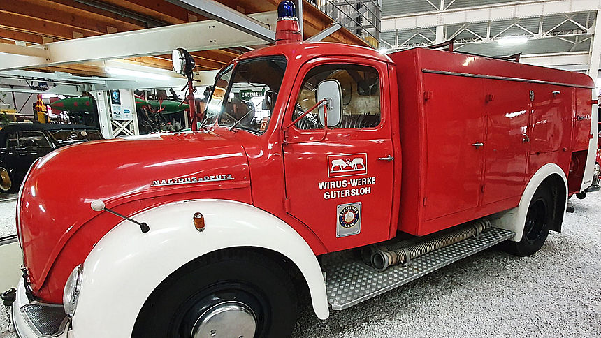 Magirus-Deutz S3500 Sirius (Baujahr 1960), im Einsatz bei der Betriebsfeuerwehr WIRUS WERKE bis 1985