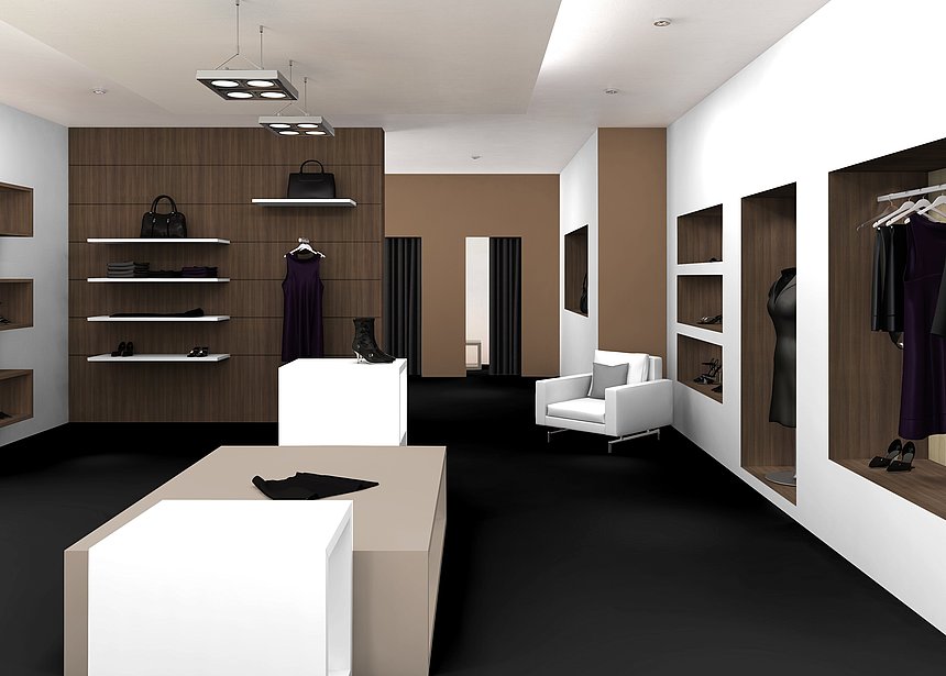 Pfleiderer Room-Designer Presentation of a room concept