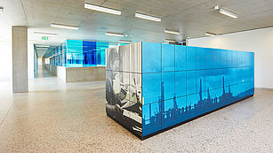 Lockers in an educational institution Lockers in an educational institution