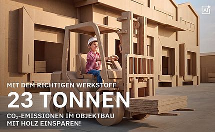 Kind in einem Gabelstapler (KI)