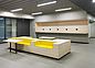 The picture shows a community space in the school building