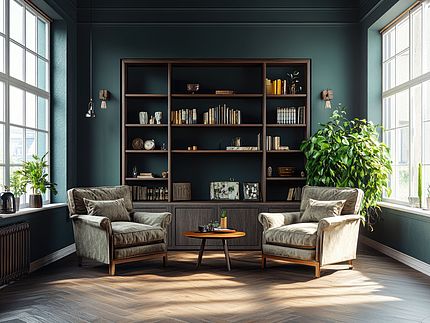 Stylish living room with Pfleiderer decors Stylish living room with Pfleiderer decors
