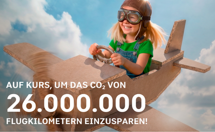 Kind im Flugzeug (mit KI erstelltes Bild)