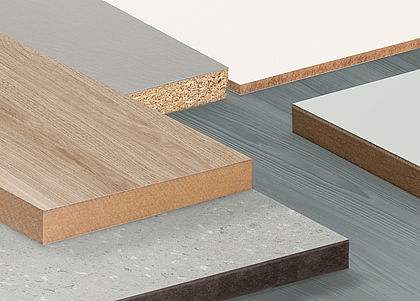 Selection of several Pfleiderer DecoBoard products Selection of several Pfleiderer DecoBoard products