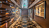 Noble hallway on a cruise ship
