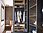 View of a walk-in wardrobe built with Pfleiderer Primeboard XTreme