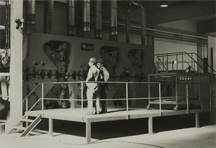 Spanplattenwerk 2 in Neumarkt 1974 Inbetriebnahme Spanplattenwerk 2 in Neumarkt