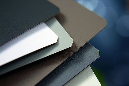 Duropal HPL A selection of HPL fanned out